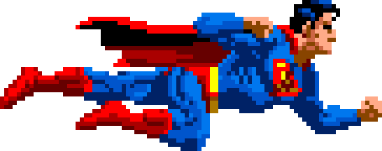 A heavily blurred flying figure